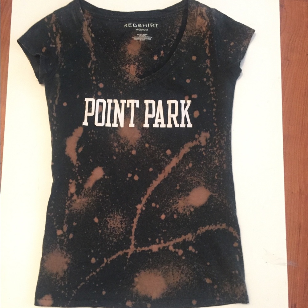 Point Park destroyed Bleached tee